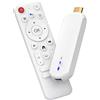 Bewinner 4K TV Box Android 14.0 | Smart Streaming Stick con Ricerca Vocale, 2 GB RAM e 16 GB ROM, WiFi Dual Band, Portatile da Viaggio