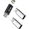 HOYULLI Adattatore Lightning femmina a USB C maschio 65W (set di 3) per iPhone 15 per iPad Air cavo tipo C ricarica rapida convertitore Android per Apple connettore compatibile con Samsung Galaxy S25