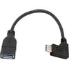 JSER Cavo dati OTG USB-C 3.1 ad angolo retto di 90 gradi, da tipo C maschio a tipo A femmina, per tablet e telefoni.