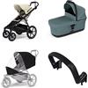 Thule Passeggino urbano Thule Urban Glide 4-wheel Soft beige + Bassinet Mid blue SET 4in1