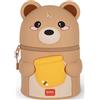 Legami Milano Legami - Astuccio Portapenne Super Kawaii Teddy Bear, in Silicone, fino a 100 Penne, 13 x 19 x 13 cm