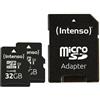 Intenso MicroSDHC UHS-I Premium 3423482 - Scheda di memoria 2 x 32 GB, classe 10, con adattatore SD, colore: Nero