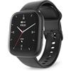 Hama Smart watch (schermo a colori da 1,65, funzione telefono, WhatsApp, e-mail, ecc., assistente vocale, impermeabile, fitness tracker con 100 sport + frequenza cardiaca, ossigeno nel sangue