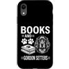 Funny Gordon Setter And Book Design Custodia per iPhone XR Libri e Gordon Setters Divertente Gordon Setter