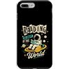 Cosmic Reader Book Club Custodia per iPhone 7 Plus/8 Plus La lettura è fuori dal mondo Amante dei libri di astronauti