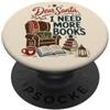 Christmas Season Caro Babbo Natale Amante Lettura di Natale PopSockets PopGrip Adesivo