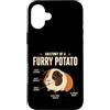 Furry Potato Cavies Custodia per iPhone 16 Plus Anatomia di una patata pelosa divertente amante della cavia