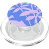 generic Grafica floreale botanica blu lavanda PopSockets PopGrip per MagSafe