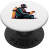 Scuba Diving Merch Best Scuba Divers Poo Immersioni subacquee Controller per videogiochi Womens Mens ARA PopSockets PopGrip Adesivo