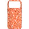 The Print Edit Custodia per iPhone 17 Pro Max Arancio Salmone Effetto Discoteca Coral Peach Pattern