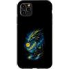 Vintage Factory Custodia per iPhone 11 Pro Max Dragon Retro, anni '80, stile aerografo mistico della fauna selvatica