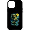 Vintage Factory Custodia per iPhone 12 Pro Max Cinghiale Hog Retro anni '80 Caccia Fauna Selvatica Mistico Airbrush Style