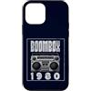 Retro Boombox 70s 80s Music DJ Cassette Custodia per iPhone 12 mini Boombox - Lettore CD con audiocassetta, radio AM FM 1980
