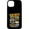 Book Down Reader Humor Custodia per iPhone 15 Plus Se riesci a leggere questo divertente lettore per amanti dei libri