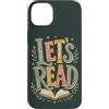 Book Nook Corner Custodia per iPhone 14 Plus Lets Read Book Lover Biblioteca Lettura Insegnante