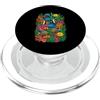 Oceanic Wonders Collection Scena da giardino subacquea con pesci tropicali vibranti PopSockets PopGrip per MagSafe