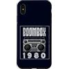 Retro Boombox 70s 80s Music DJ Cassette Custodia per iPhone XS Max Boombox - Lettore CD con audiocassetta, radio AM FM 1980