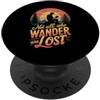 Not all who wander are lost Book reader Non tutti coloro che vagano sono persi Lettore di libri Natura PopSockets PopGrip Adesivo
