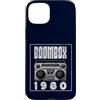 Retro Boombox 70s 80s Music DJ Cassette Custodia per iPhone 15 Plus Boombox - Lettore CD con audiocassetta, radio AM FM 1980