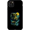 Vintage Factory Custodia per iPhone 11 Pro Max Cinghiale Hog Retro anni '80 Caccia Fauna Selvatica Mistico Airbrush Style