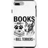 Funny Bull Terrier And Book Designs Custodia per iPhone 7 Plus/8 Plus Libri E Bull Terrier Divertente Bull Terrier
