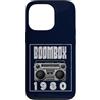 Retro Boombox 70s 80s Music DJ Cassette Custodia per iPhone 13 Pro Boombox - Lettore CD con audiocassetta, radio AM FM 1980
