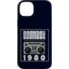 Retro Boombox 70s 80s Music DJ Cassette Custodia per iPhone 14 Plus Boombox - Lettore CD con audiocassetta, radio AM FM 1980
