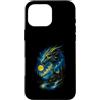 Vintage Factory Custodia per iPhone 16 Pro Max Dragon Retro, anni '80, stile aerografo mistico della fauna selvatica