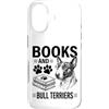 Funny Bull Terrier And Book Designs Custodia per iPhone 17 Libri E Bull Terrier Divertente Bull Terrier