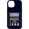 Retro Boombox 70s 80s Music DJ Cassette Custodia per iPhone 14 Boombox - Lettore CD con audiocassetta, radio AM FM 1980