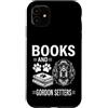 Funny Gordon Setter And Book Design Custodia per iPhone 11 Libri e Gordon Setters Divertente Gordon Setter