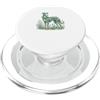 Cozy Wildlife Art Designs Levriero Elegante Fiori Prato Arte Natura PopSockets PopGrip per MagSafe