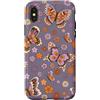 Butterfly Gifts for Women Buterflies Acc Custodia per iPhone X/XS Bella farfalla retrò modello farfalla estetica
