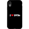 Vintage 70s I Love DVDs Custodia per iPhone XR Vintage 70s I Heart DVD