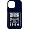 Retro Boombox 70s 80s Music DJ Cassette Custodia per iPhone 13 Pro Max Boombox - Lettore CD con audiocassetta, radio AM FM 1980