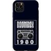 Retro Boombox 70s 80s Music DJ Cassette Custodia per iPhone 11 Pro Max Boombox - Lettore CD con audiocassetta, radio AM FM 1980