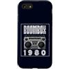 Retro Boombox 70s 80s Music DJ Cassette Custodia per iPhone SE (2020) / 7/8 Boombox - Lettore CD con audiocassetta, radio AM FM 1980