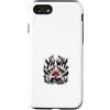 Yhwh Biblical Faith Heavymetal Symbols Custodia per iPhone SE (2020) / 7/8 Yhwh, fede biblica, Heavymetal Mountain Fire