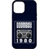 Retro Boombox 70s 80s Music DJ Cassette Custodia per iPhone 12 Pro Max Boombox - Lettore CD con audiocassetta, radio AM FM 1980