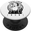 Grandio Design Introverted Intellectual Scopa Dato Suora Divertente Rude Medio Dito Offensivo Adulto PopSockets PopGrip Adesivo