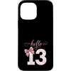 Funny Family Christmas Pajama Apparel Custodia per iPhone 13 Pro Max Ufficiale Teenager Girl 13th Birthday Hello 13