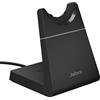 Jabra Evolve2 65 Supporto da scrivania per cuffie, Stazione di ricarica da tavolo con porta di tipo USB-C, Nero