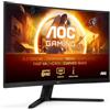AOC Gaming Monitor CQ32G4VEAD 32 pollici Curvo 2560x1440, WQHD, 180Hz, Fast VA Panel, 1ms GtG, (HDMI2x 2.0 DP 1x 1.4) HDR10, FreeSync, Nero
