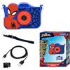 Lexibook, Spider-Man, Fotocamera 4-in-1 per Bambini con Protezione, Funzioni Foto, Video, MP3 e Giochi, 15 cornici per Personalizzare Le tue Foto, Scheda di Memoria da 8 GB Inclusa, DJ078SPLXB
