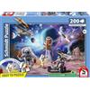 Schmidt Spiele 56539 Missione spaziale, 200 pezzi Puzzle per bambini in cartone d'erba