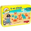 HABA 306045-4 in spiaggia, gioco di viaggio in latta. Più 5 anni