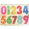 PLANÈTE BOIS - Puzzle Numeri - FSC - Gioco Educativo - Prime Riflessioni - 052461-10 Pezzi - Multicolore - Legno - Gioco per Bambini - Puzzle per Bambini - 30 cm x 22,5 cm - A Partire dai 2 Anni