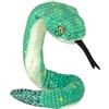 Wild Republic Coilkins Vipera cespugliosa verde, Peluche, 30 cm, Riempito con bottiglie d'acqua riciclate