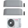 TOSHIBA Climatizzatore Toshiba Haori Dual Split 13000+10000 BTU Wi-Fi R32 - RAS-2M18U2AVG-E - TOSHIBA - RAS-2M18U2AVG-E /RAS-B10N4KVRG-E / RAS-B13N4KVRG-E