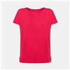 ROCK EXPERIENCE Echo Wall SS T-shirt Donna Magenta